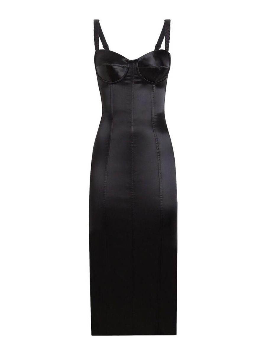 Dolce & Gabbana Robe Au Genou - Noir
