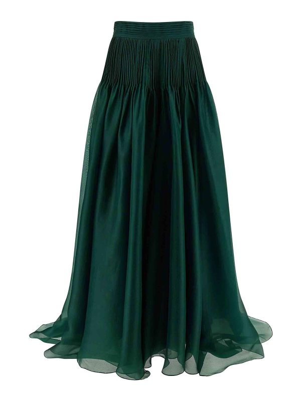 Carolina Herrera Jupe Midi - Vert