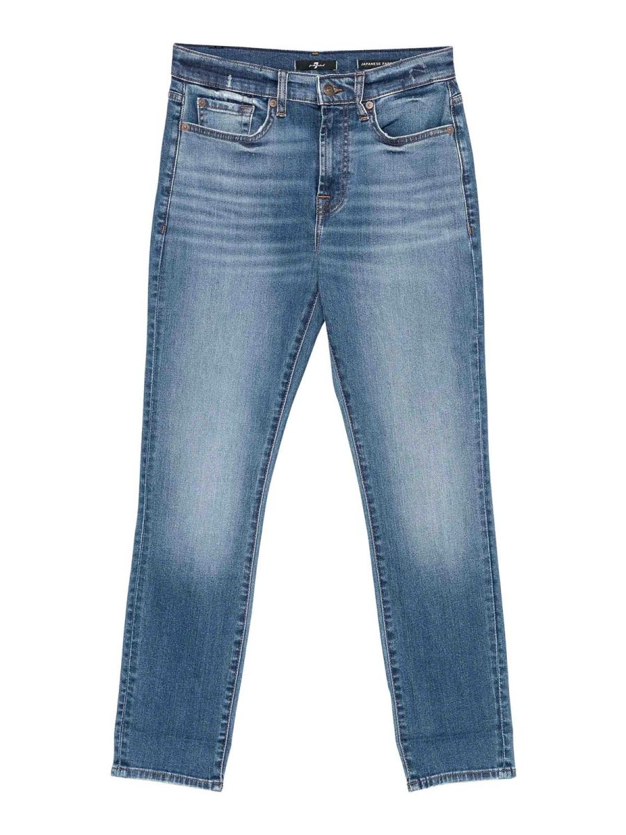 7 For All Mankind Jean Skinny - Bleu