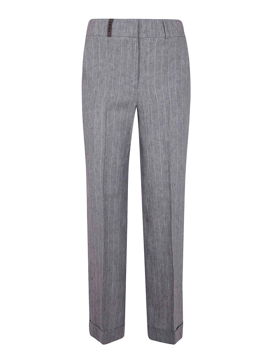 Peserico Pantalon Couturier - Gris
