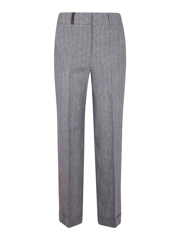 Peserico Pantalon Couturier - Gris