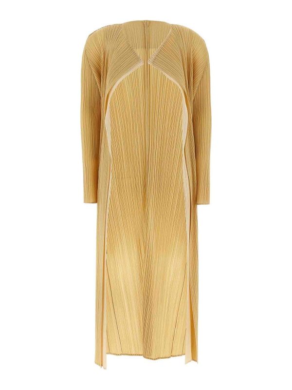 Pleats Please Issey Miyake Cardigan - Beige