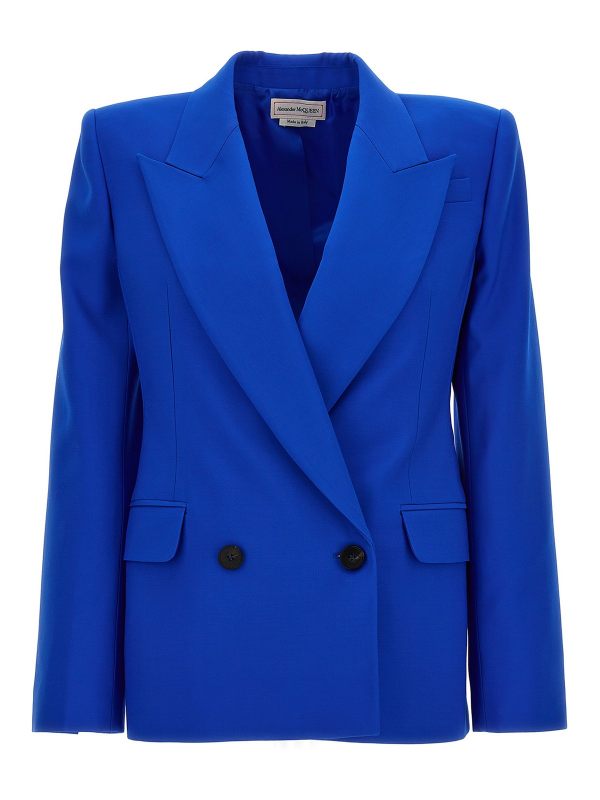 Alexander Mcqueen Blazer - Bleu