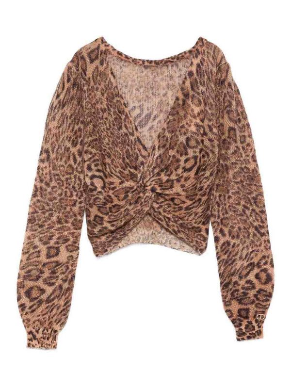 Twinset Pull Col Rond - Beige