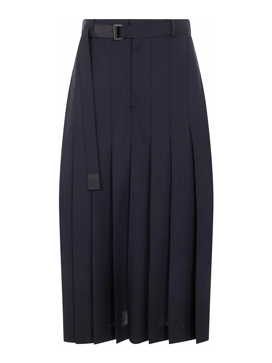 Sacai Jupe Midi - Noir