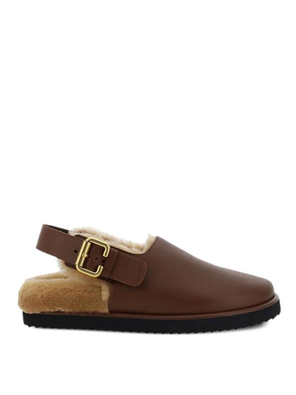Chloe' Mules - Marron
