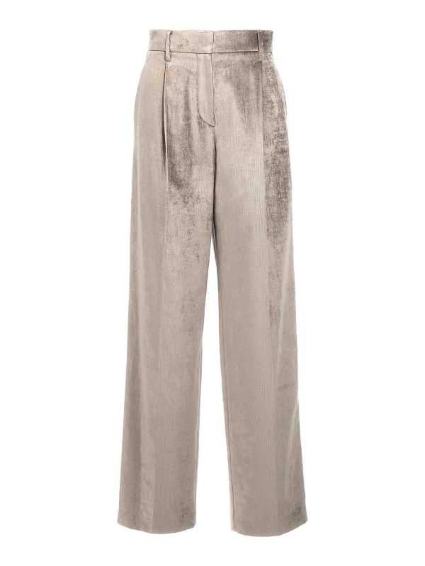 Brunello Cucinelli Pantalons Décontractés - Gris