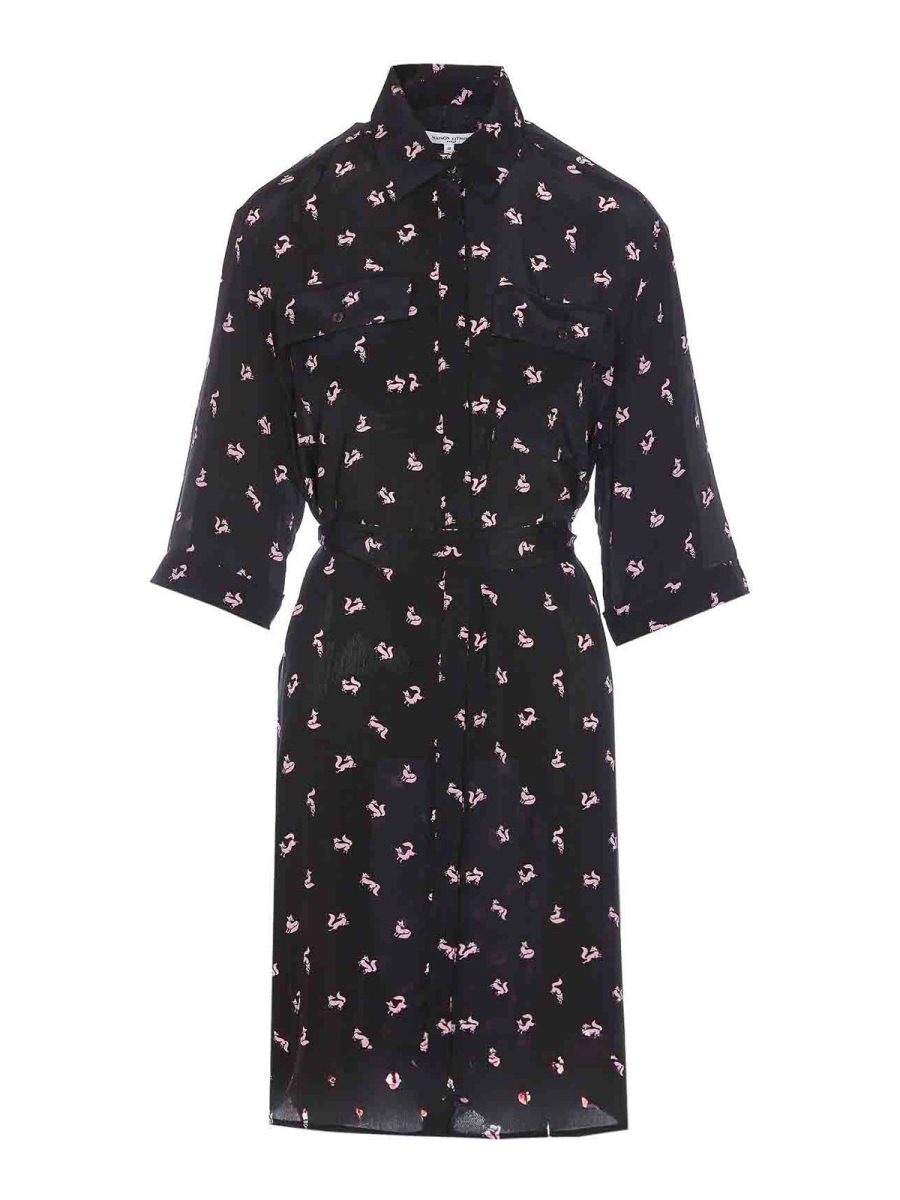 Maison Kitsuné Robe Au Genou - Noir