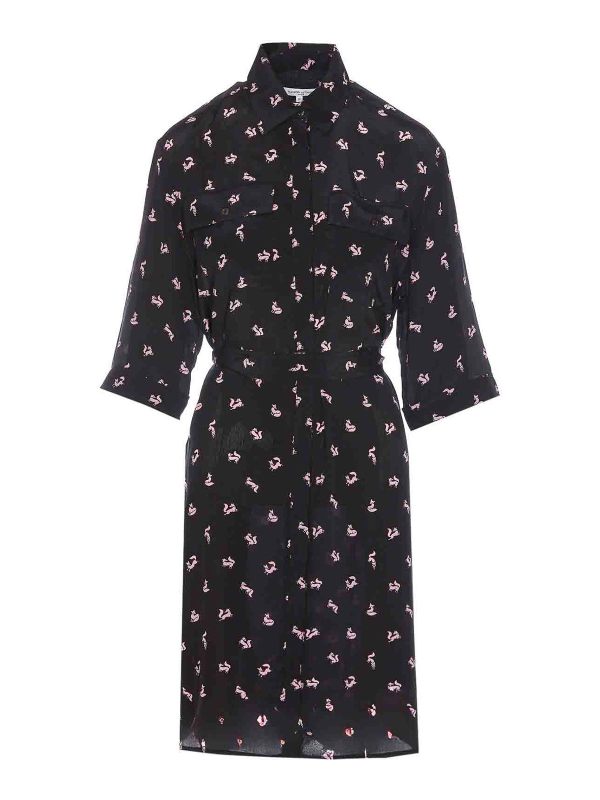 Maison Kitsuné Robe Au Genou - Noir