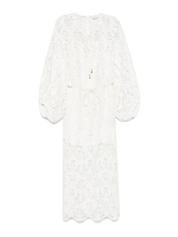 Zimmermann Maxi Robe - Blanc