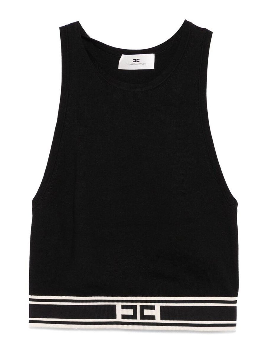 Elisabetta Franchi Top - Noir