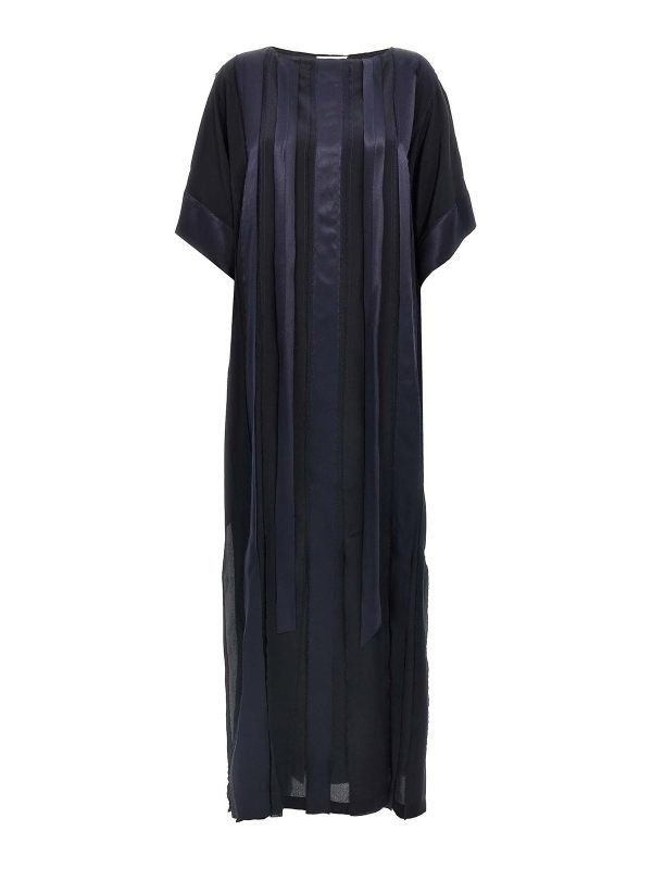 Di. La3 Pari' Robe Au Genou - Bleu
