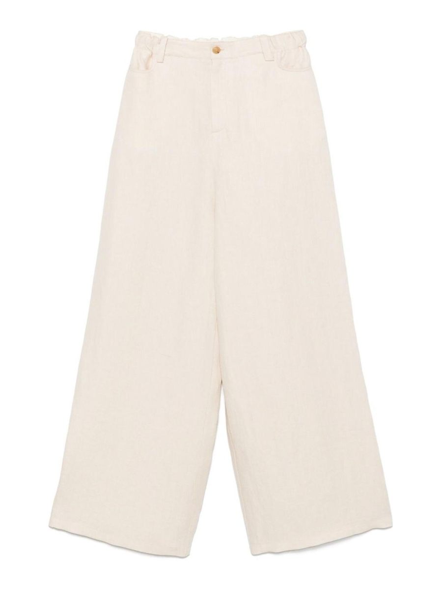 Alysi Pantalons Décontractés - Blanc