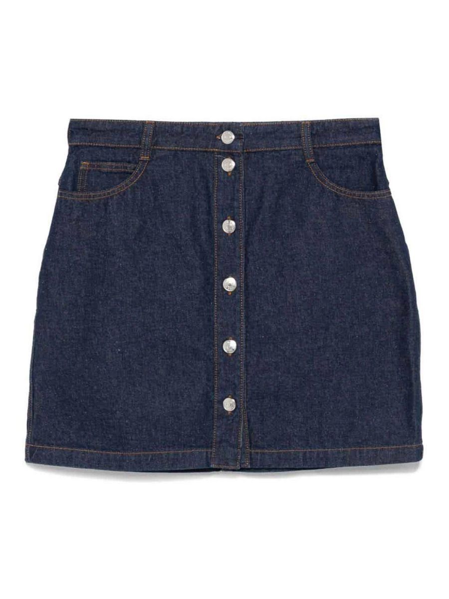 Maison Kitsuné Jupe Midi - Bleu