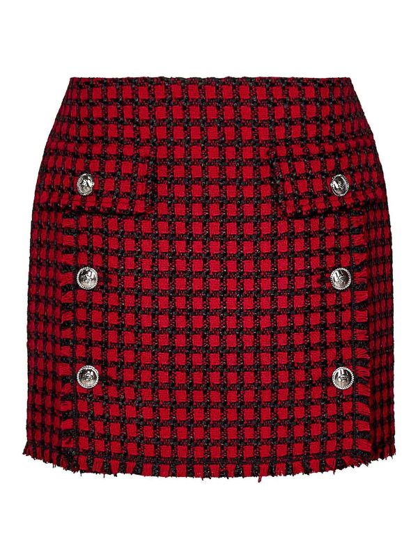 Versace Jupe Midi - Rouge