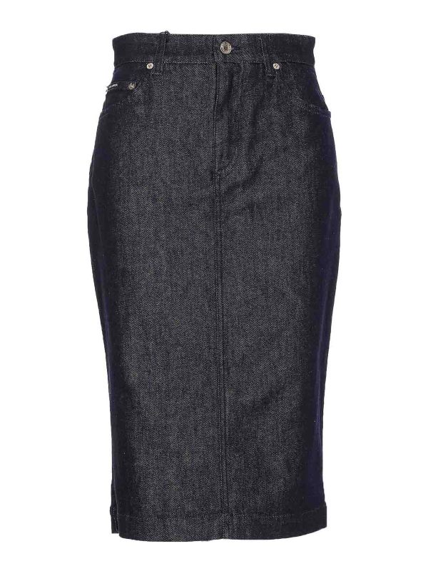 Dolce & Gabbana Jupe Midi - Bleu