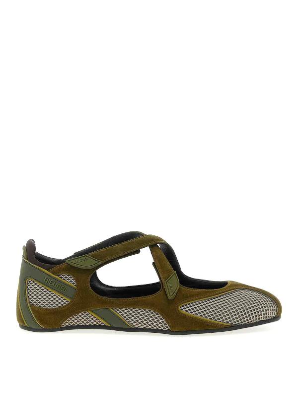The Attico Ballerines - Vert