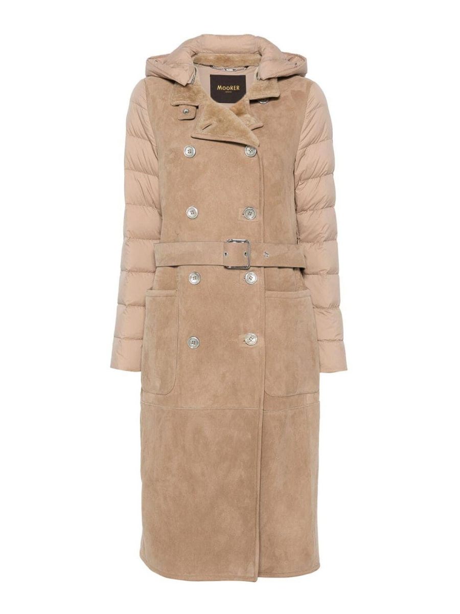 Moorer Manteau Rembourré - Beige