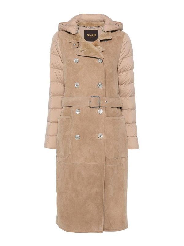 Moorer Manteau Rembourré - Beige
