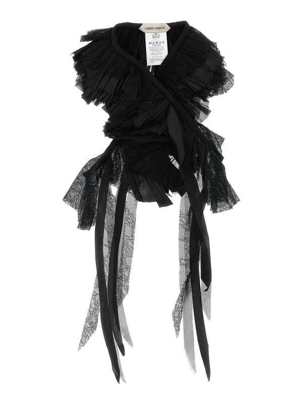 Alberta Ferretti Cape - Noir