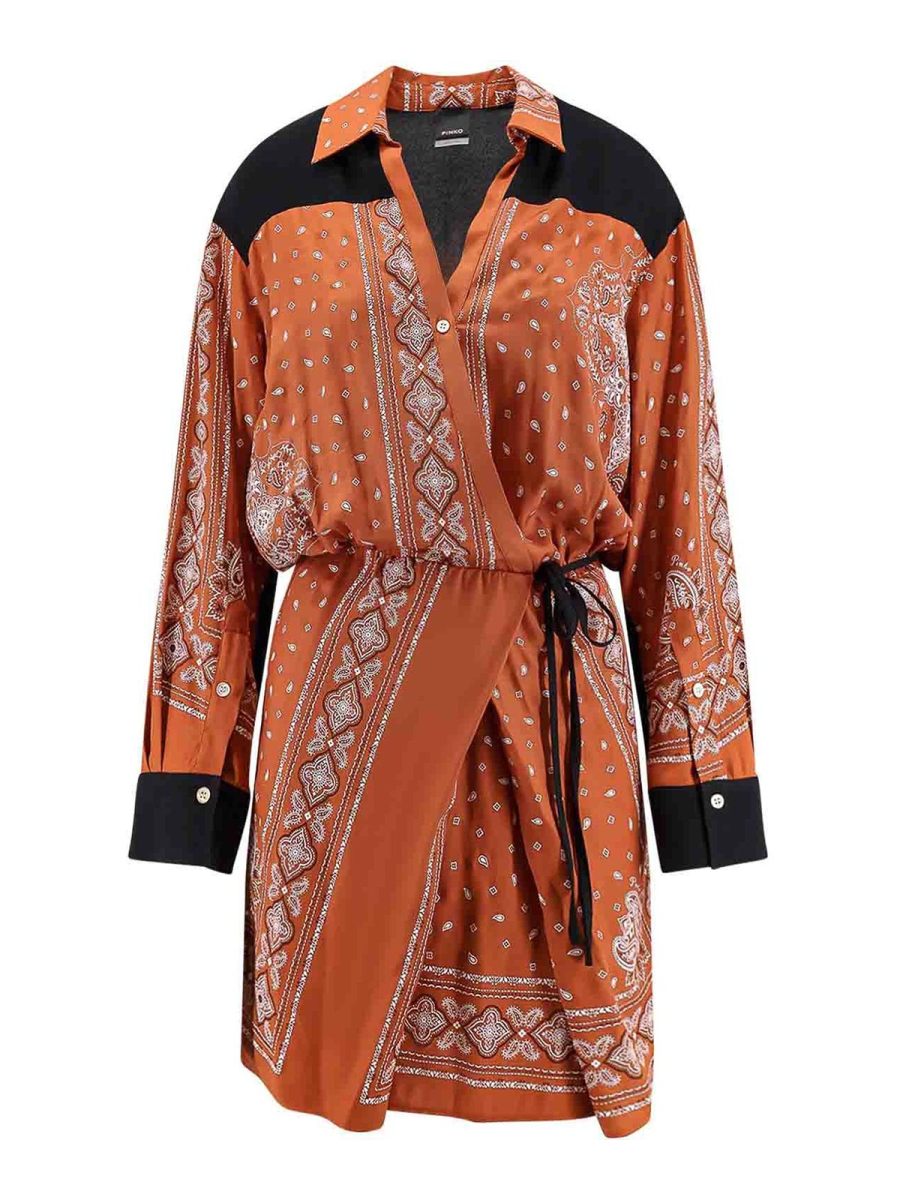 Pinko Robe Au Genou - Noir