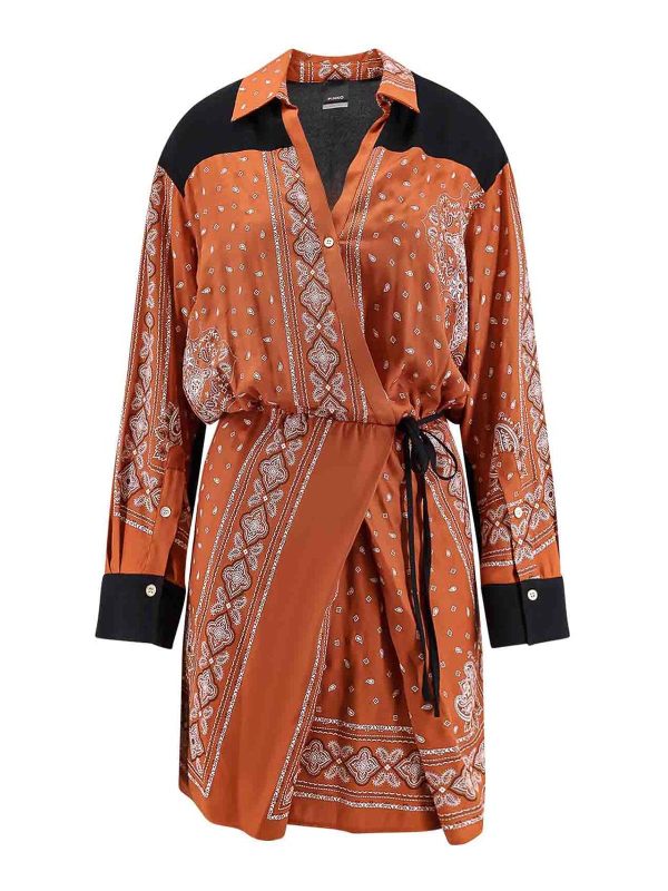 Pinko Robe Au Genou - Noir