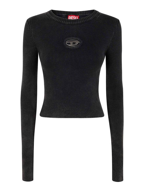 Diesel Pull Col Rond - Noir