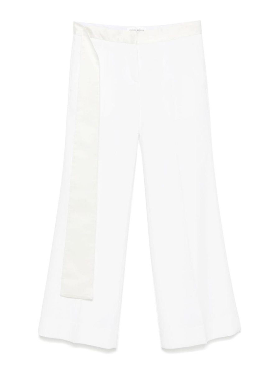 Victoria Beckham Pantalons Décontractés - Blanc