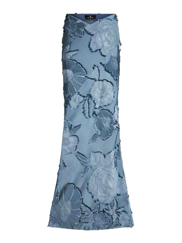 Etro Jupe Longue - Bleu Clair