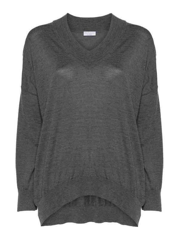 Brunello Cucinelli Pull À Col V - Noir