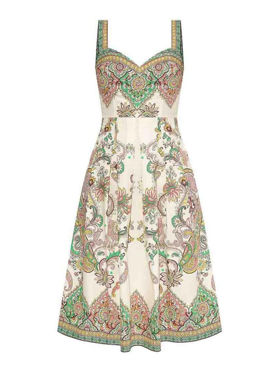 Etro Robe Au Genou - Blanc