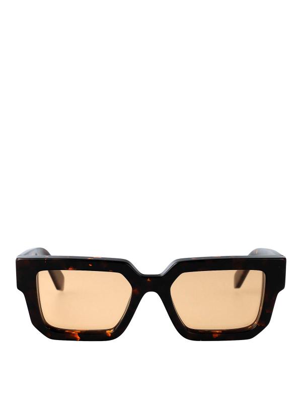 Off-White Lunettes De Soleil - Marron