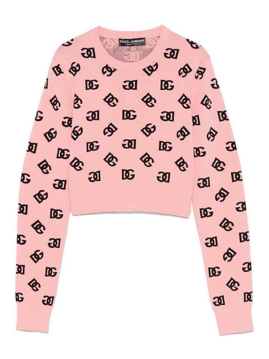 Dolce & Gabbana Pull Col Rond - Rose
