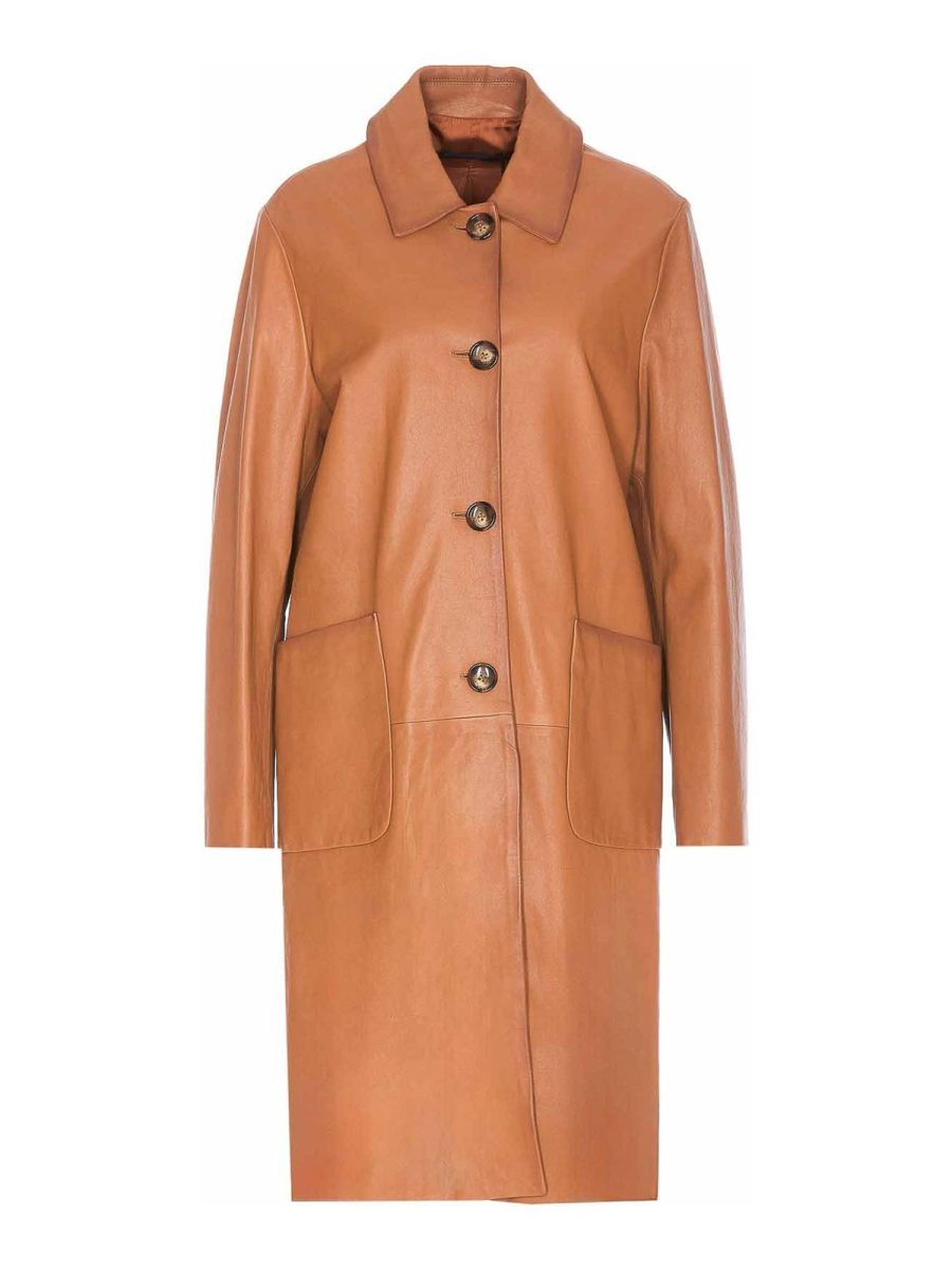 Ninette Manteau Court - Marron