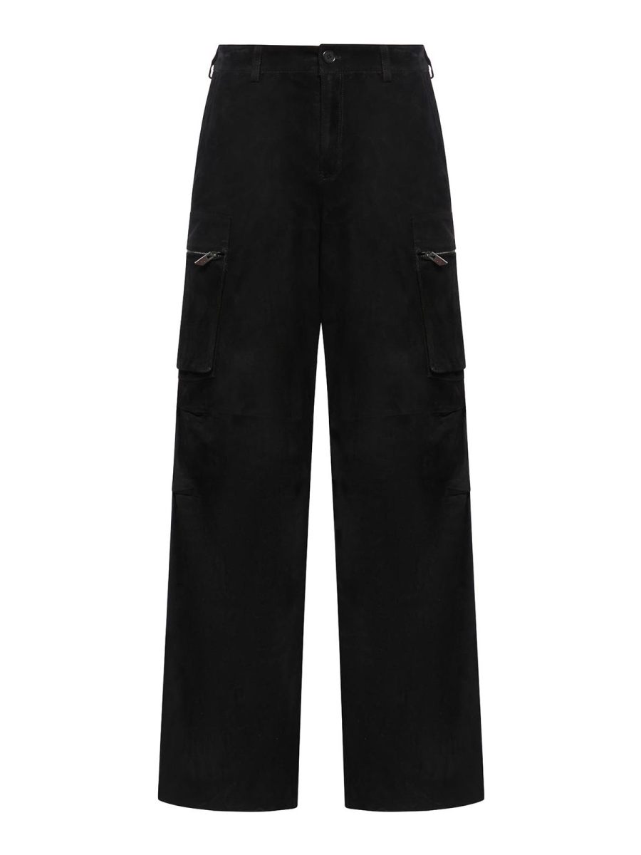 Salvatore Santoro Pantalons En Cuir - Noir