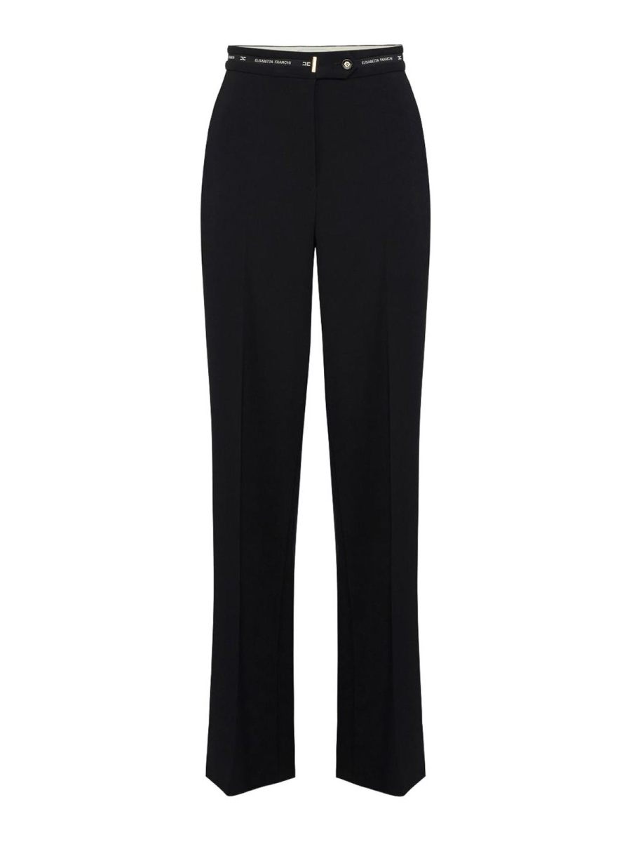 Elisabetta Franchi Pantalons Décontractés - Noir
