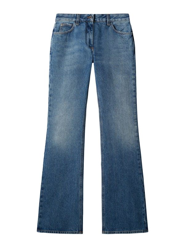 Off-White Jean Évasé - Bleu