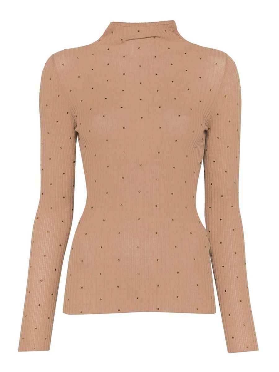 Liu Jo Pull Col Rond - Beige