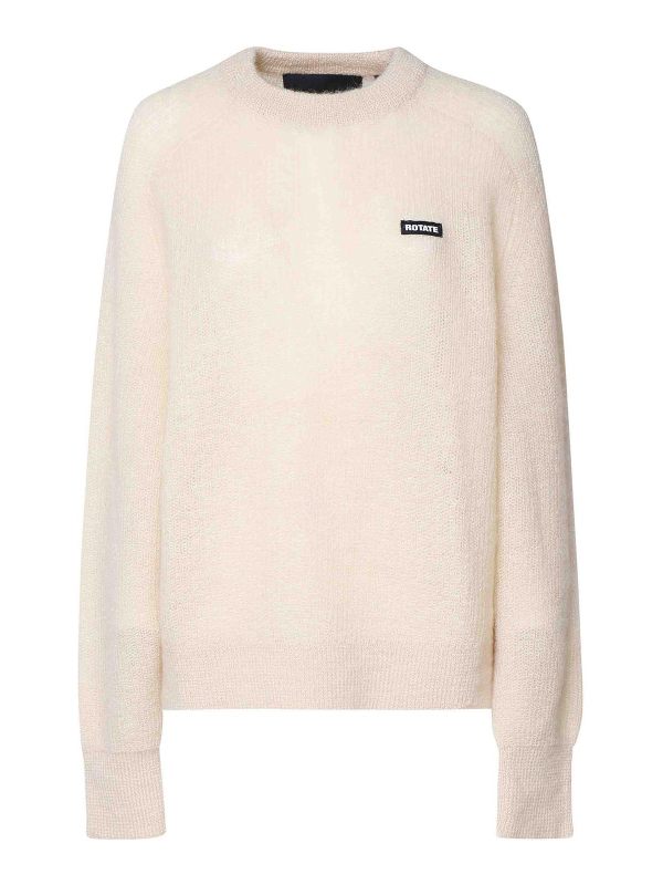 Rotate Birger Christensen Pull Col Rond - Beige