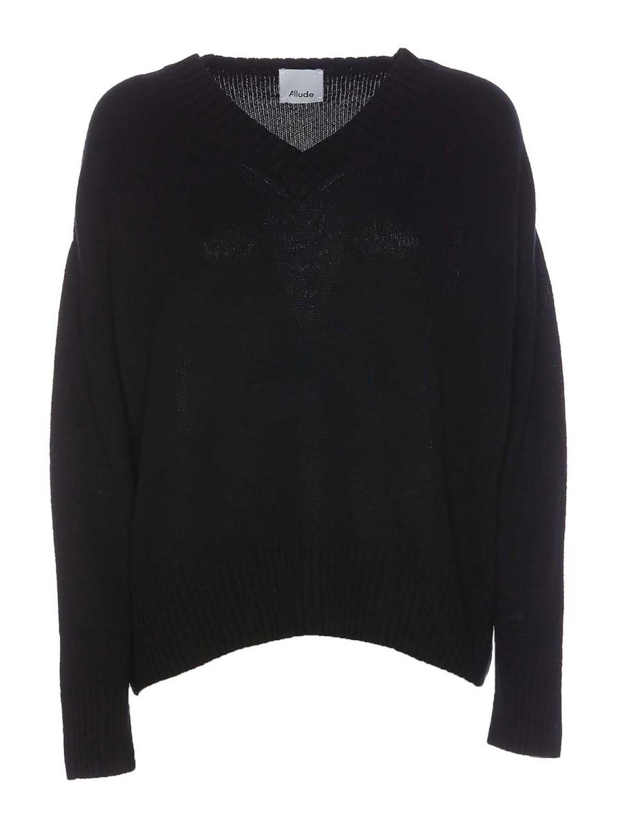 Allude Pull Col Rond - Noir