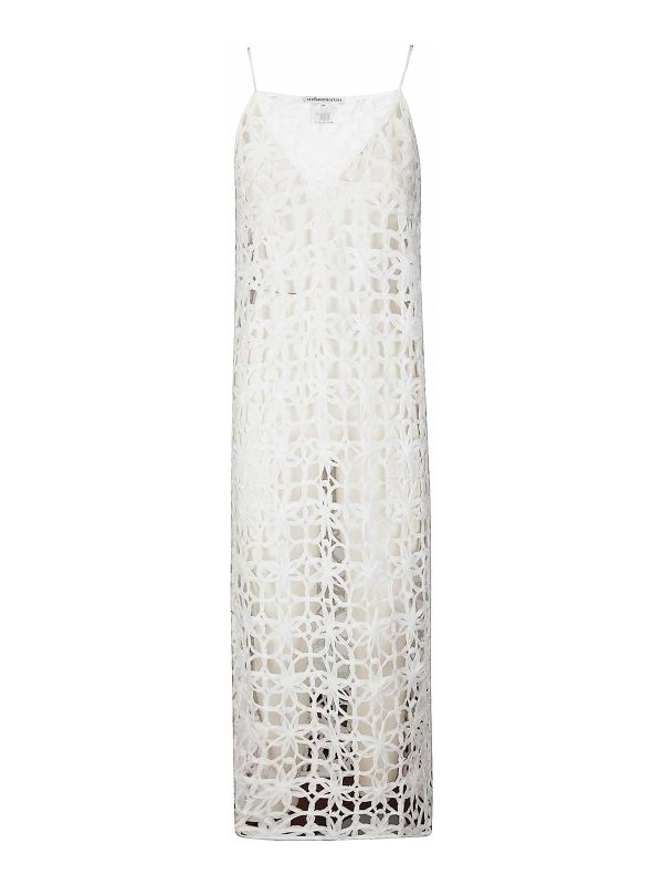 Stefano Mortari Robe Au Genou - Blanc