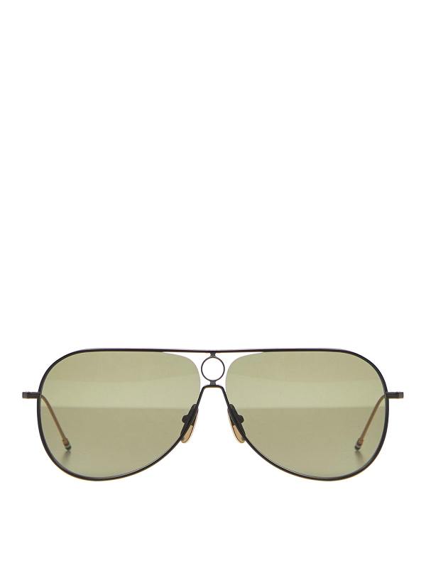 Thom Browne Lunettes De Soleil - Noir