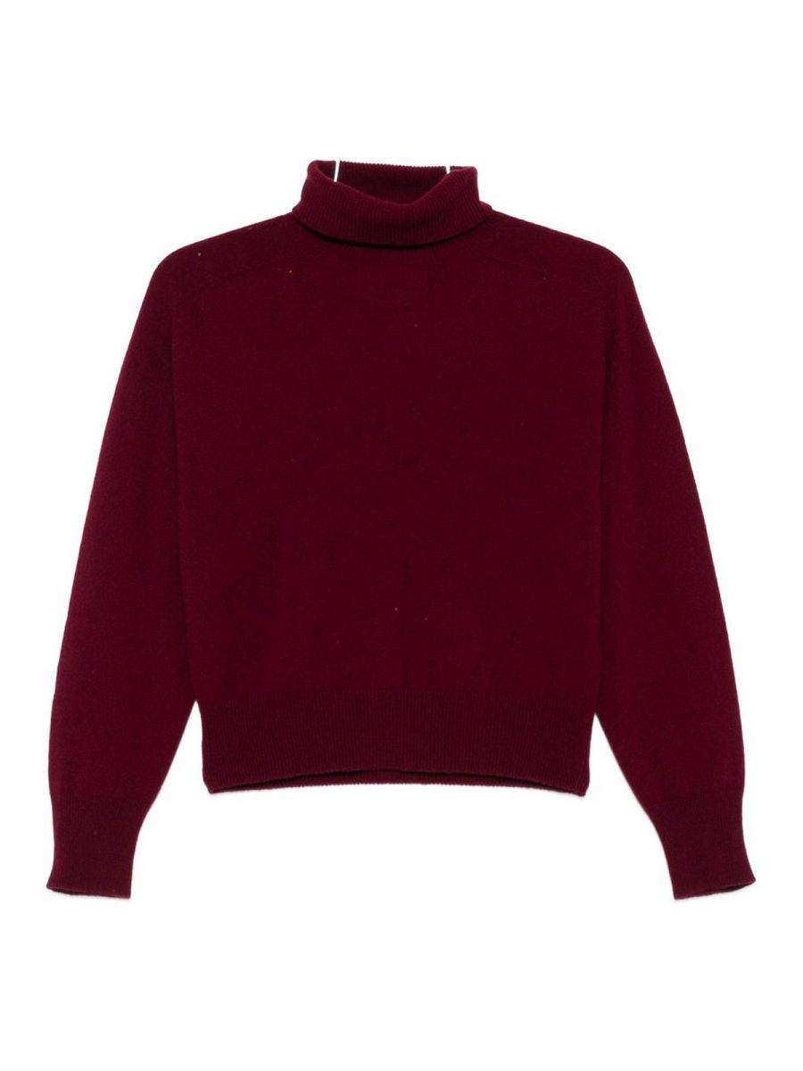 Vanisé Pull Col Rond - Rouge Brun