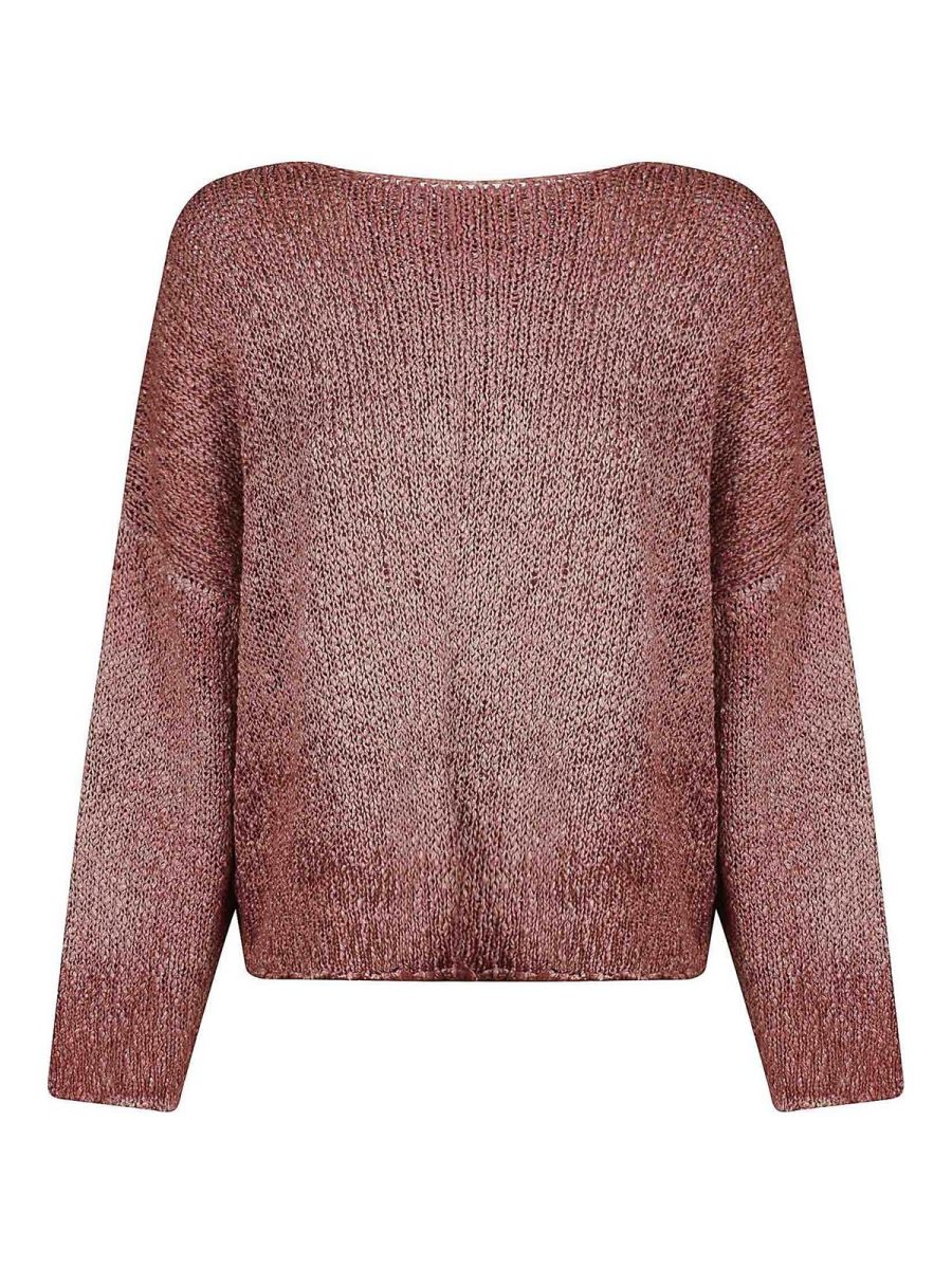 Avant Toi Pull Col Bateau - Rouge Brun