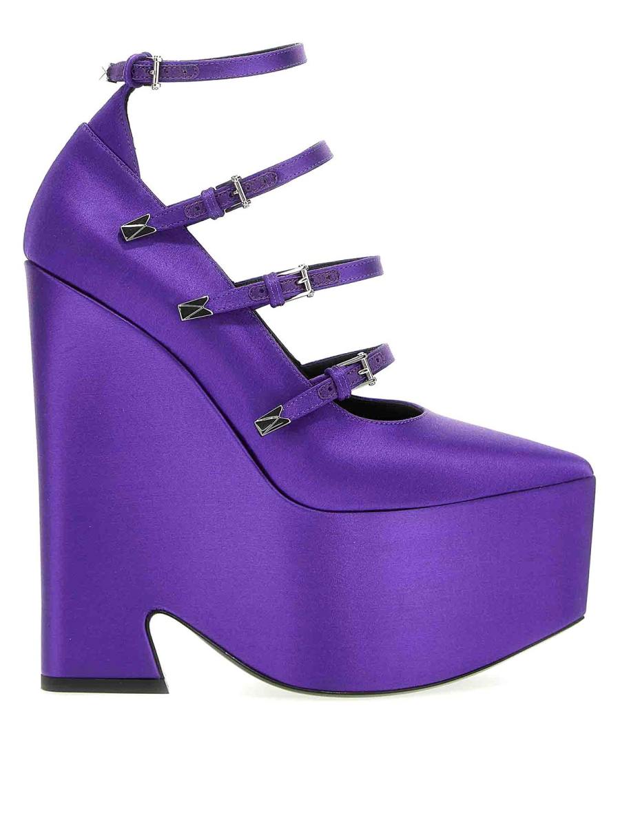 Versace Chaussures À Talon - Violet