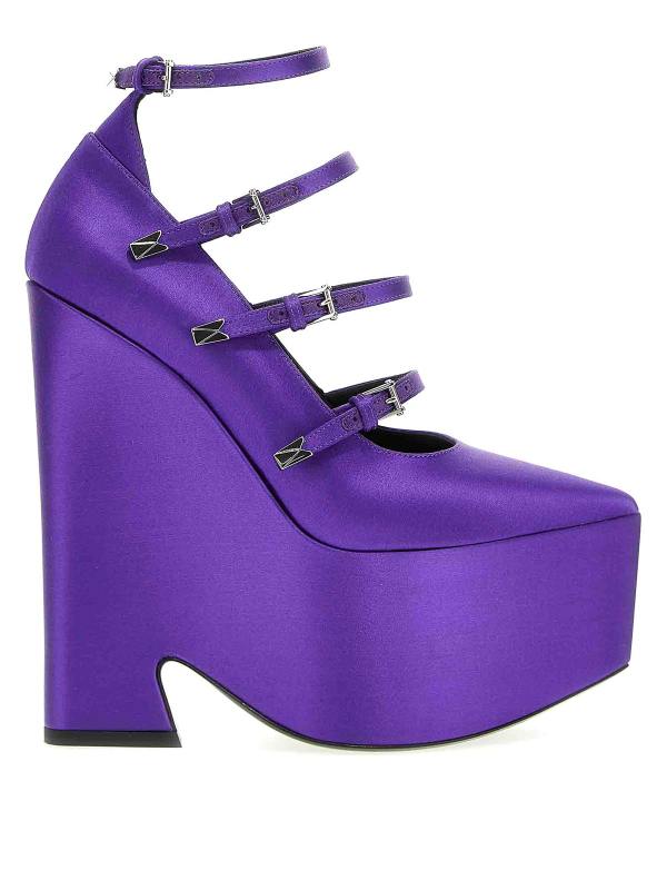 Versace Chaussures À Talon - Violet