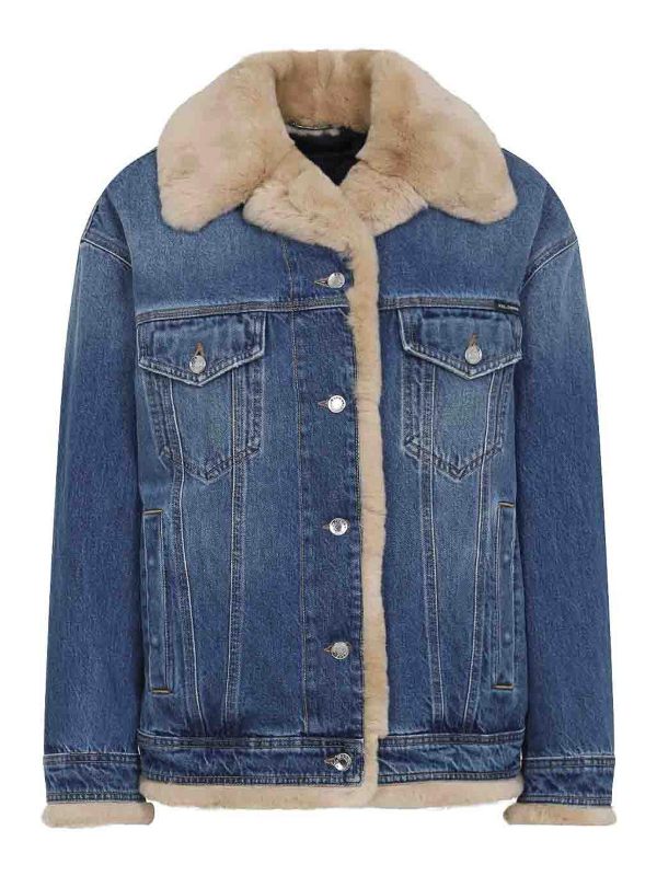 Dolce & Gabbana Manteau Au Genou - Denim