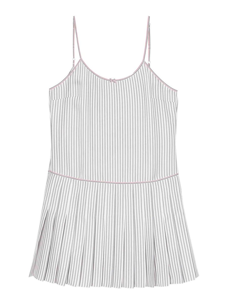 Thom Browne Robe Courte - Gris