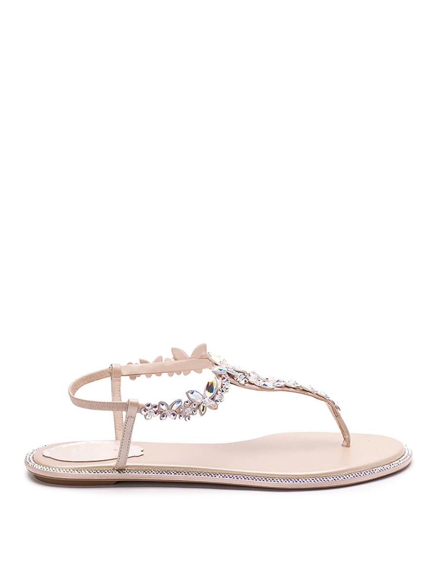 Rene Caovilla Sandales - Beige