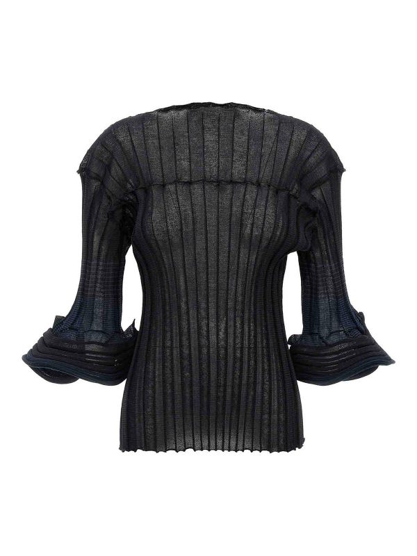 Pleats Please Issey Miyake Top - Bleu